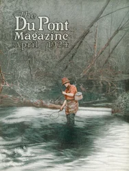 Légyhorgászat, a DuPont Magazin címlapja, 1924. április
